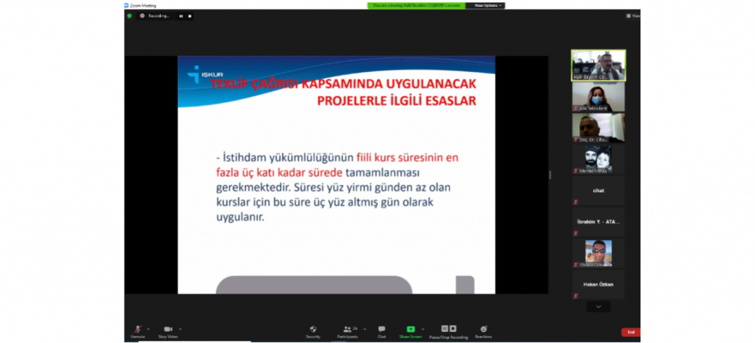 İşkur İşbaşı Eğitim Programları Tanıtım Etkinliği Gerçekleştirildi