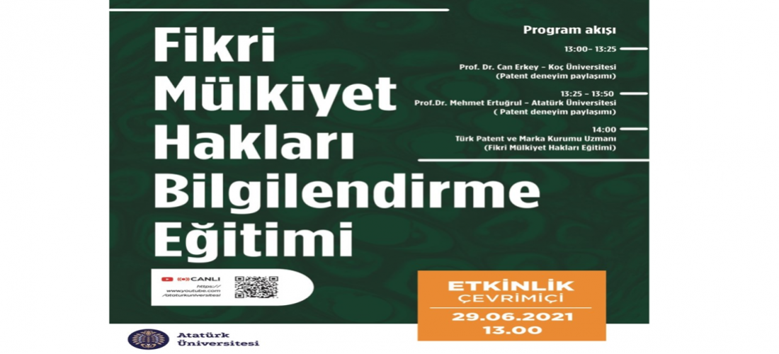 Fikri Mülkiyet Hakları Eğitimi ve Patent Deneyimi Paylaşımı