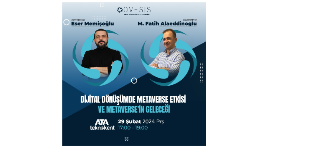 DİJİTAL DÖNÜŞÜMDE METAVERSE ETKİSİ VE METAVERSE’İN GELECEĞİ ADLI SÖYLEŞİYE DAVETLİSİNİZ