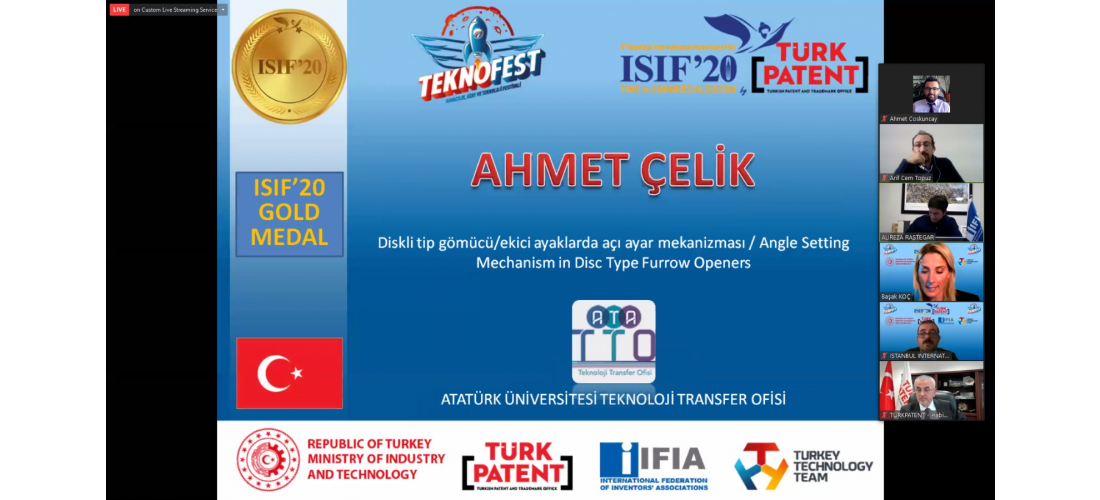 ATA TTO’nun FSMH Sürecini Yürüttüğü Atatürk Üniversitesi Buluşları Isıf 2020’yi 5 Madalyayla Tamamladı