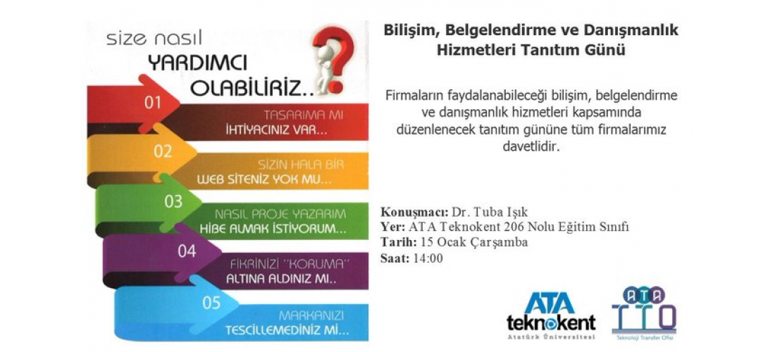 Bilişim, Belgelendirme ve Danışmanlık Hizmetleri Tanıtım Günü