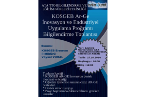 KOSGEB Ar-Ge İnovasyon Destekleri Tanıtıldı