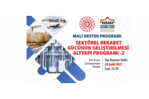 2021 Yılı Sektörel Rekabet Gücünün Geliştirilmesi Altyapı Programı-2 İlanı
