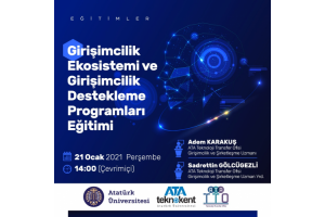 Girişimcilik Ekosistemi ve Girişimcilik Destekleme Programları Eğitimi