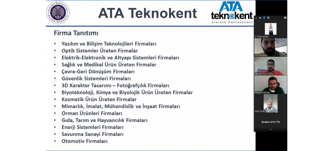 ATA Teknokent ve Trabzon Teknokent Mentör-Menti Eşleştirme Programı Toplantılarına Başladı