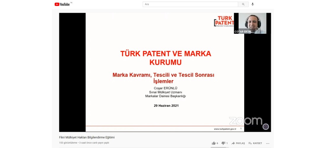 Türk Patent ve Marka Uzmanlarından Fikri Mülkiyet Hakları Bilgilendirme Eğitimi