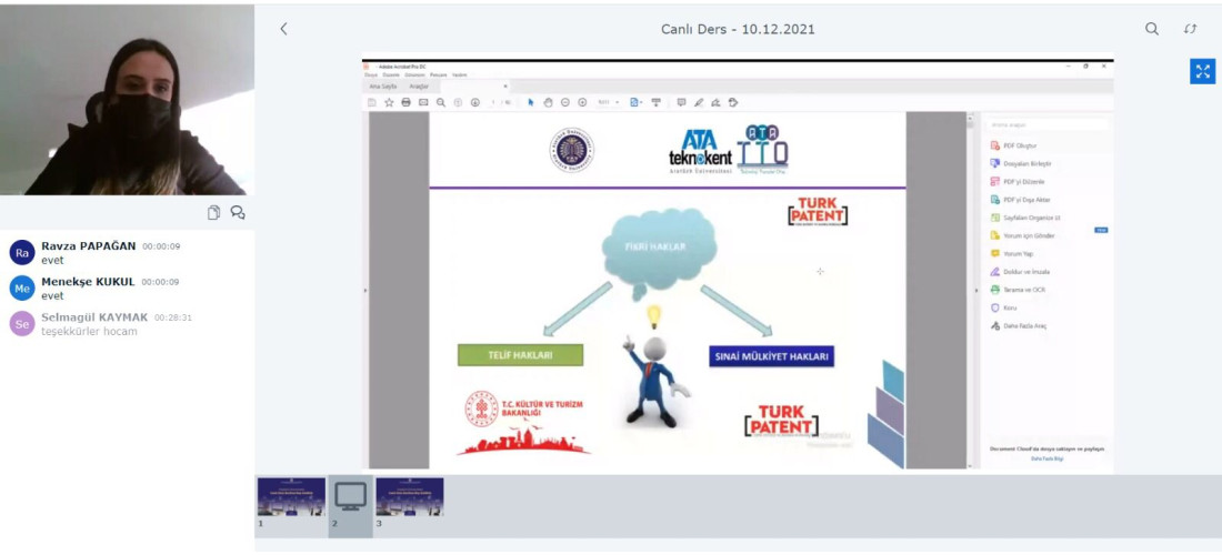 GİRİŞİMCİLİK-1 DERSİ’NDE ATA TTO TANITIMI